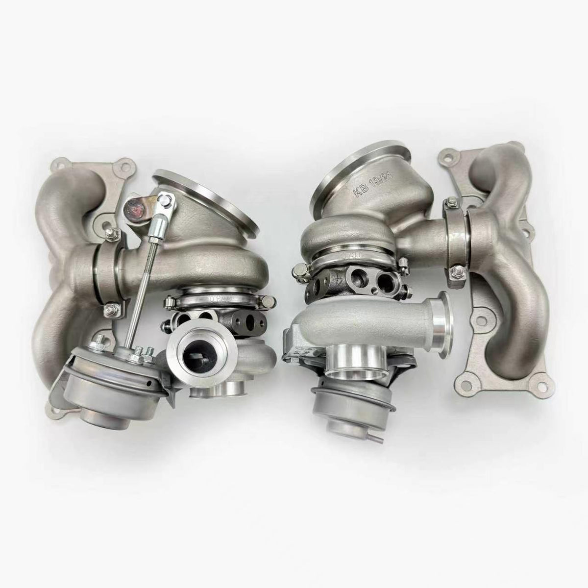 PA Upgrade TD04 V4 19T Billet Compressor Wheel Performance Hybrid Twin Turbochargers for BMW 135i 335i 535i and Z4 N54 Engine