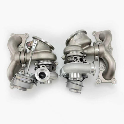 PA Upgrade TD04 V4 19T Billet Compressor Wheel Performance Hybrid Twin Turbochargers for BMW 135i 335i 535i and Z4 N54 Engine